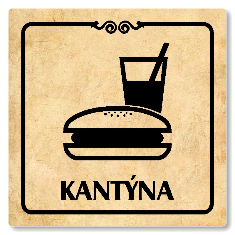 Kantýna, 80x80mm, pergamen, Texas